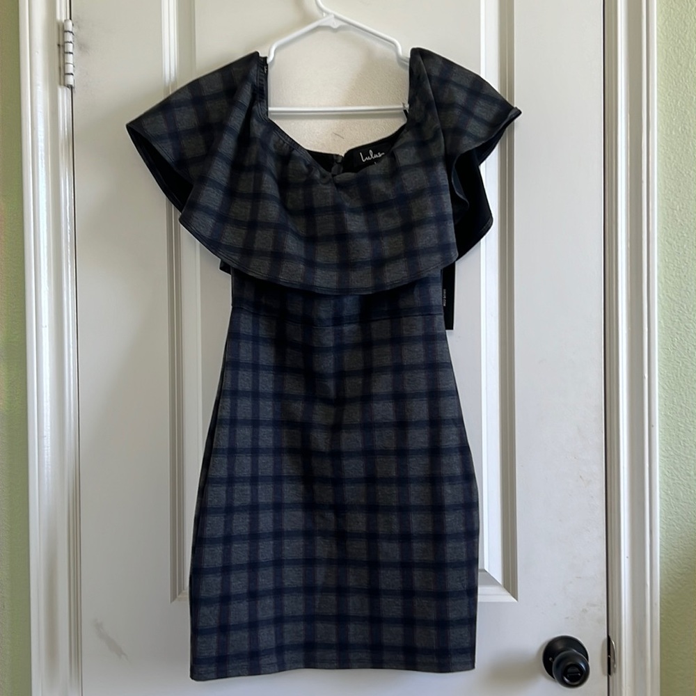 Lulus Plaid Dress NWT